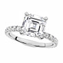 Lumina Lab-Grown Diamond Ring - Side View - Vowmira lab-grown diamond jewelry