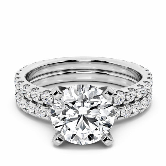 Lumina Lab-Grown Diamond Bridal Set - Main View