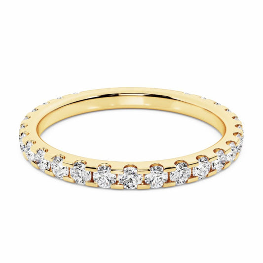 Lumina Lab-Grown Diamond Band - Main View - Vowmira lab-grown diamond jewelry