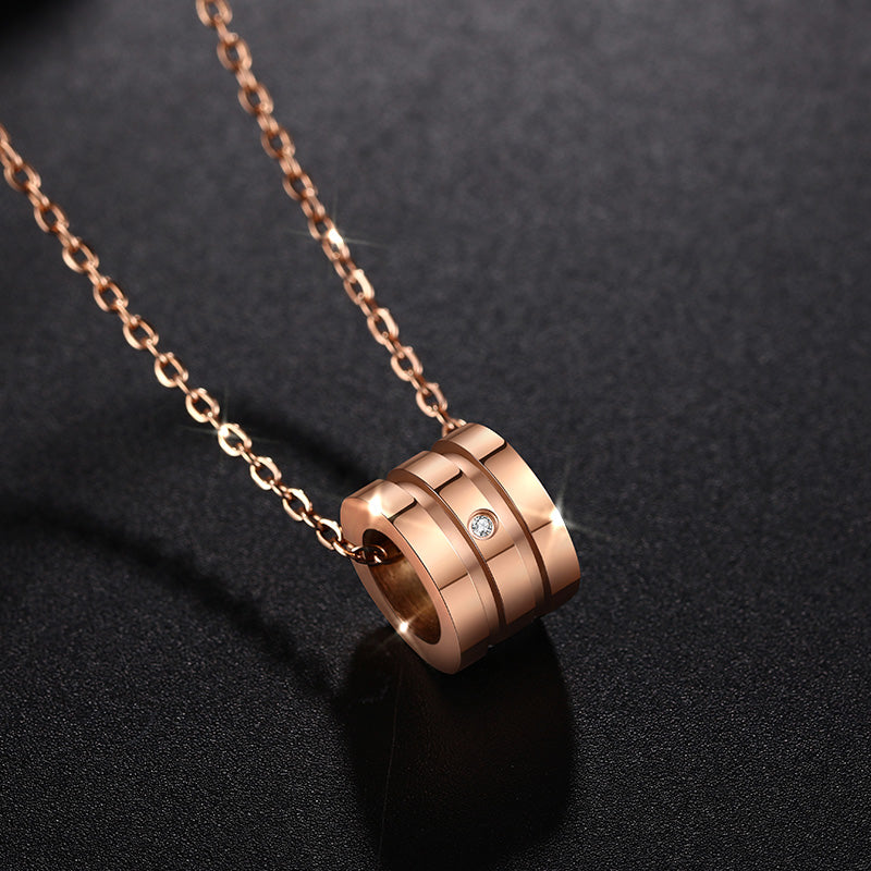 Lab-Grown Diamond Necklace Comes in Silver and Rose gold - View 5