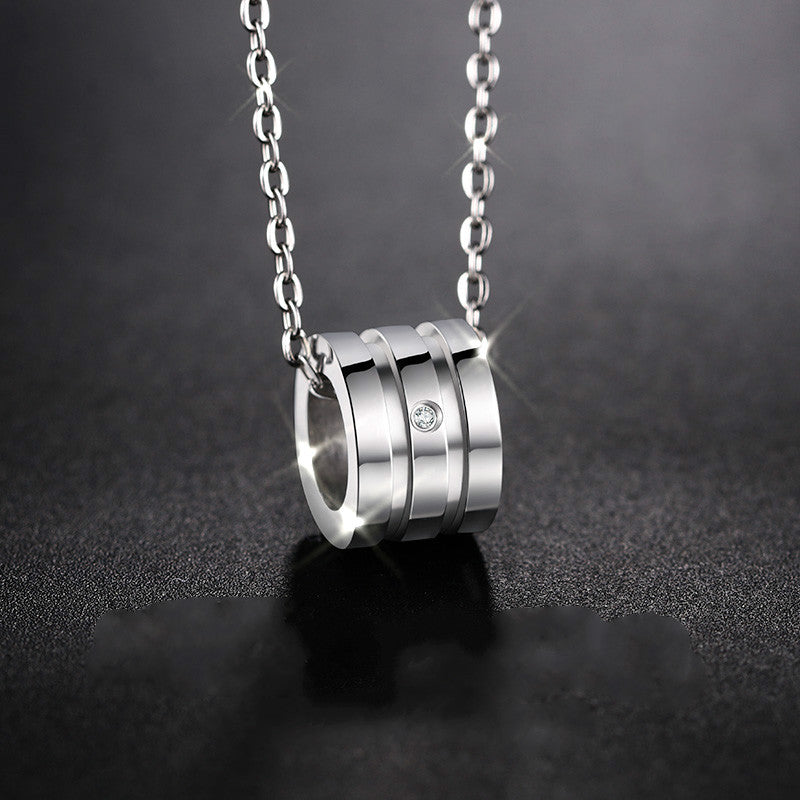 Lab-Grown Diamond Necklace Comes in Silver and Rose gold - View 4