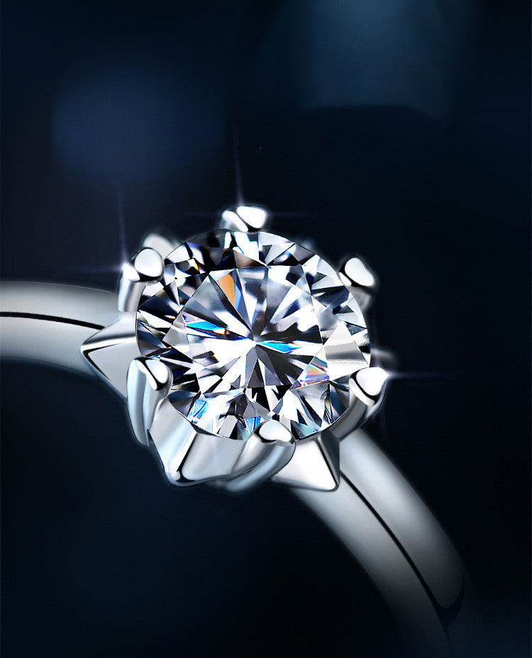 Star of Promise · 1 Carat Lab-Grown Diamond Promise Ring · Adjustable 925 Sterling Silver - View 4 - Vowmira lab-grown diamond jewelry