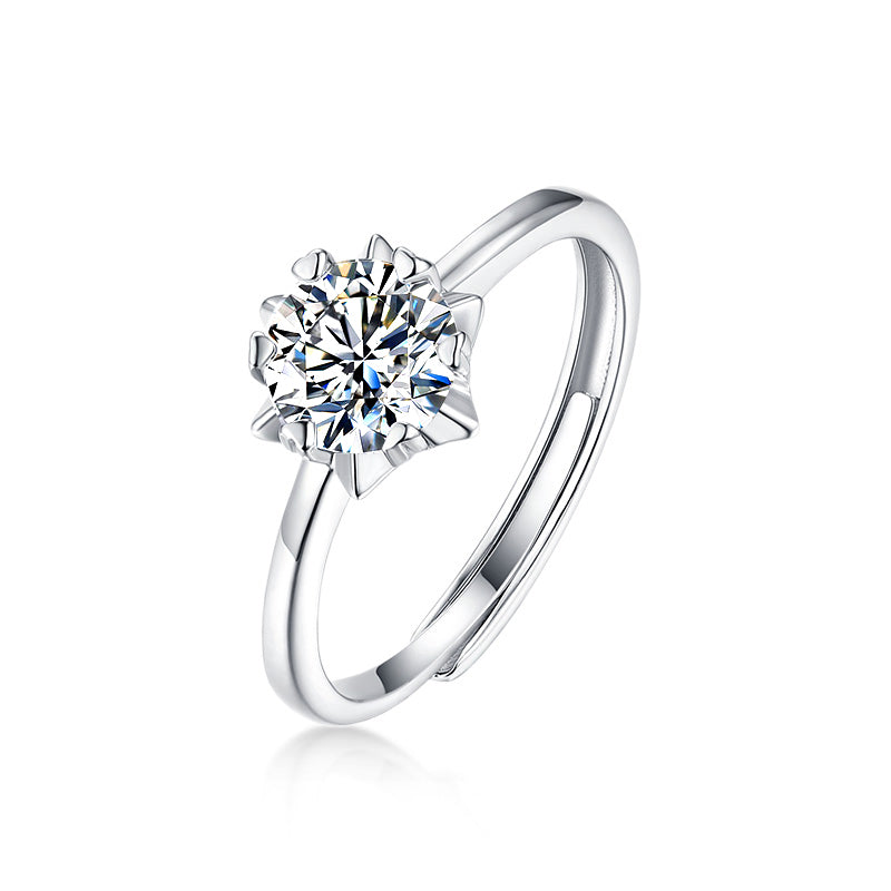 Star of Promise · 1 Carat Lab-Grown Diamond Promise Ring · Adjustable 925 Sterling Silver - View 1