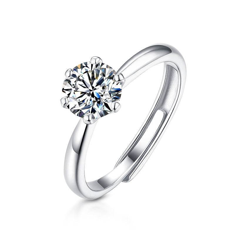 "Promise" Open Lab-Grown Diamond Ring - Main View - Vowmira lab-grown diamond jewelry