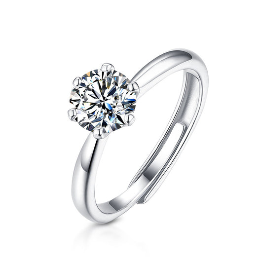"Promise" Open Lab-Grown Diamond Ring - Main View - Vowmira lab-grown diamond jewelry