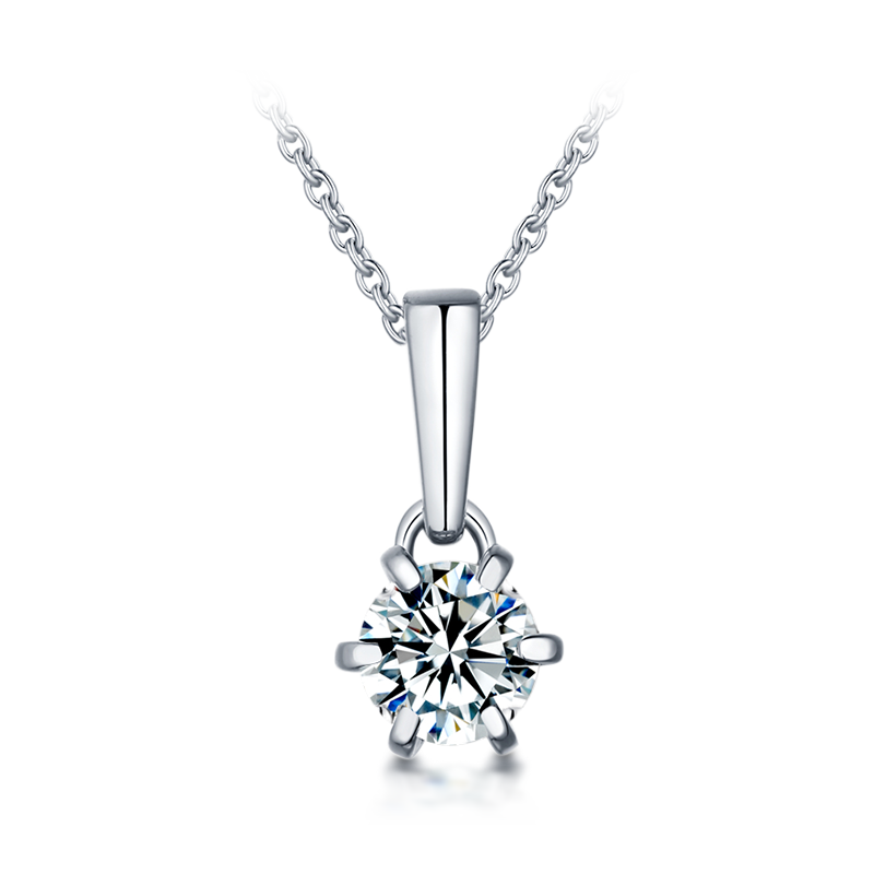 "Promise" Lab-Grown Diamond Pendant Necklace - Main View - Vowmira lab-grown diamond jewelry
