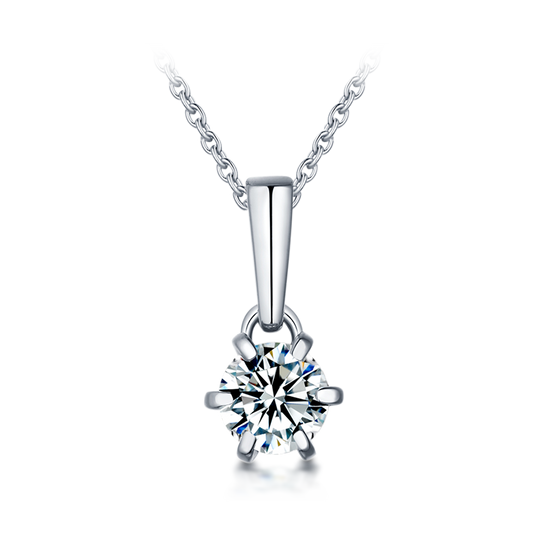 "Promise" Lab-Grown Diamond Pendant Necklace - Main View - Vowmira lab-grown diamond jewelry