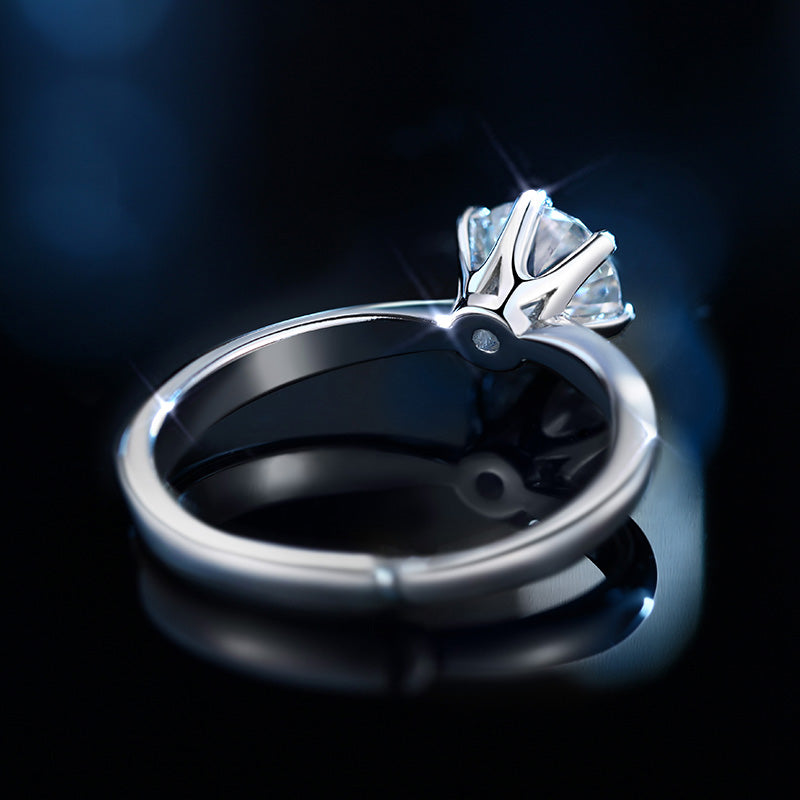 "Promise" Open Lab-Grown Diamond Ring - Lifestyle View - Vowmira lab-grown diamond jewelry