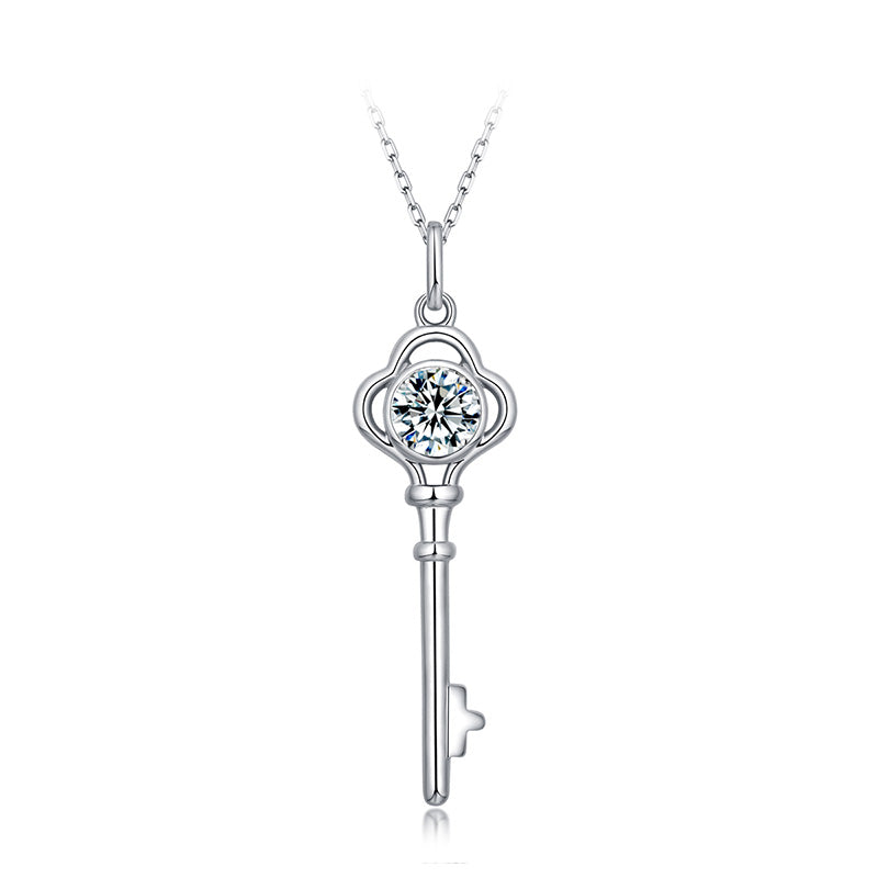 The Key Lab-Grown Diamond Pendant Necklace - Main View