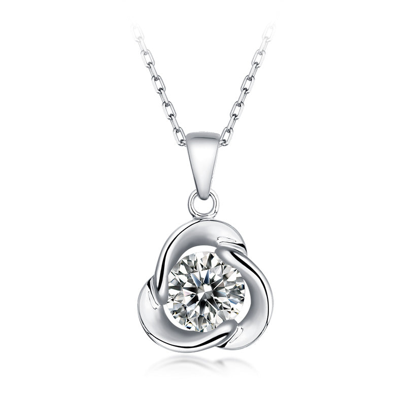 "Clover" Lab-Grown Diamond Pendant Necklace - Main View