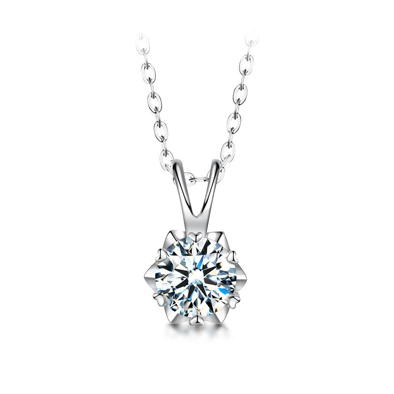 Classic Star Light Lab-Grown Diamond Pendant Necklace - Main View - Vowmira lab-grown diamond jewelry