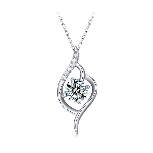 The Prettiest Necklace 1 Carat Lab-Grown Diamond Pendant Necklace For Women - Main View - Vowmira lab-grown diamond jewelry